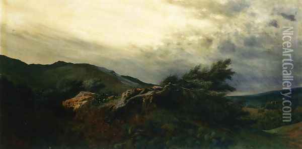 The Storm Oil Painting - Antonio Leto