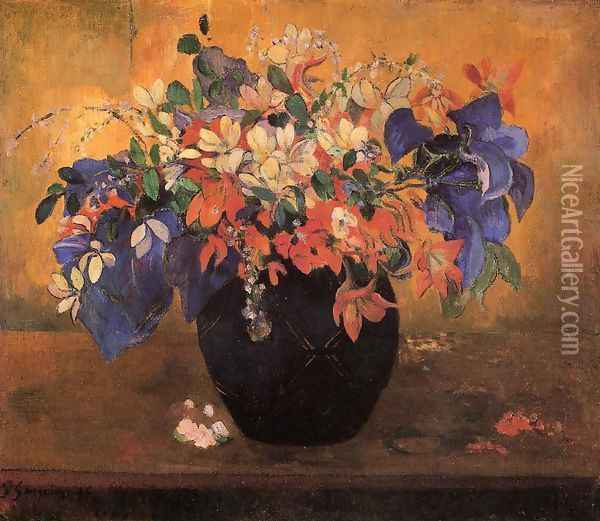 Flower Piece Oil Painting - Paul Gauguin