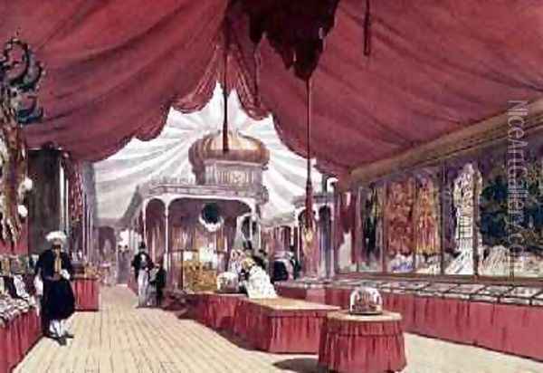 Great Exhibition Turkish Room, 1851 by Joseph Nash 1809-78 Oil Painting - Joseph Nash