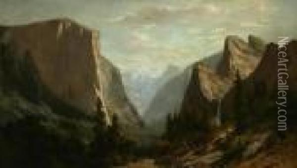 Yosemite Valley Oil Painting - Christian A. Jorgensen