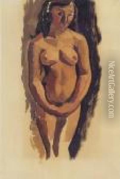 Femme Nue Oil Painting - Roger de La Fresnaye