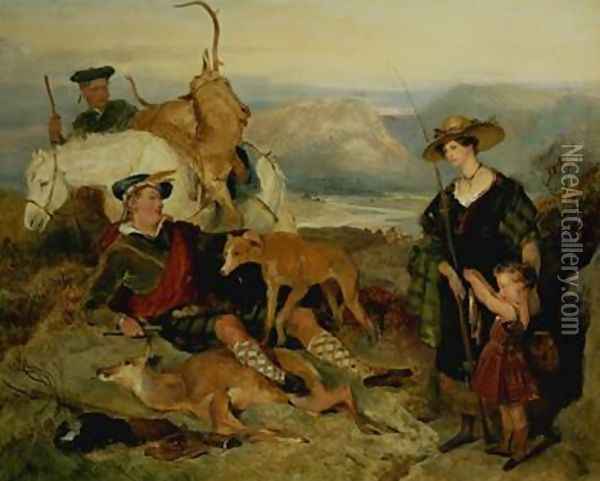 Deer Stalking in the Highlands Oil Painting - Sir Edwin Henry Landseer