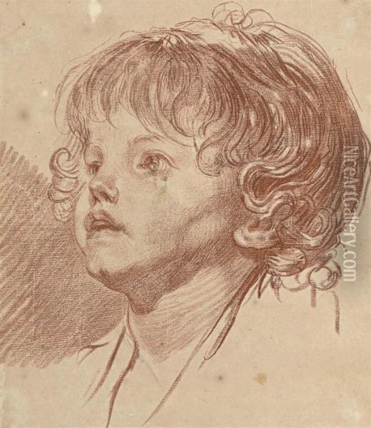 Portrait Of A Young Boy Oil Painting - Jean Baptiste Greuze