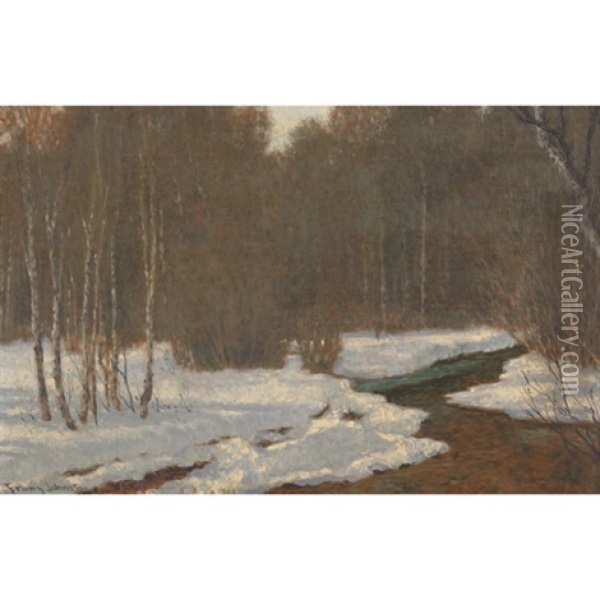 Breath Of Spring Oil Painting - Francis Hans Johnston