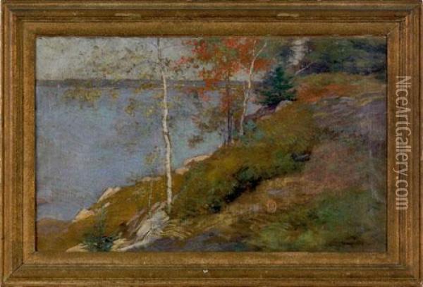 New England Landscape Oil Painting - Willard Leroy Metcalf