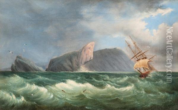 Ship Caught In A Storm Oil Painting - Lennart Forsten