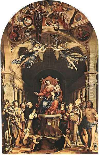 Madonna with the Child and Saints 2 Oil Painting - Lorenzo Lotto