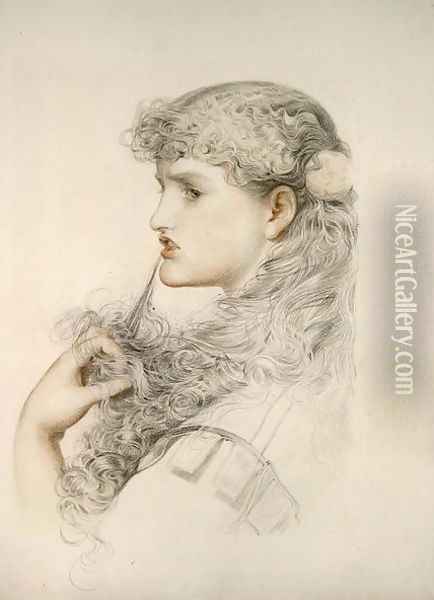 Proud Maisie, 1892 Oil Painting - Anthony Frederick Sandys