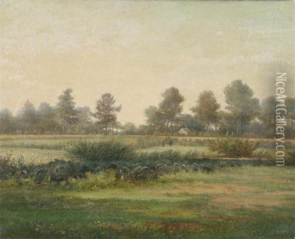 Landscape Oil Painting - Auguste De Lathouwer