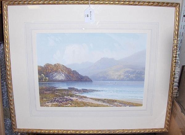 Loch Lomond Oil Painting - Frederick John Widgery