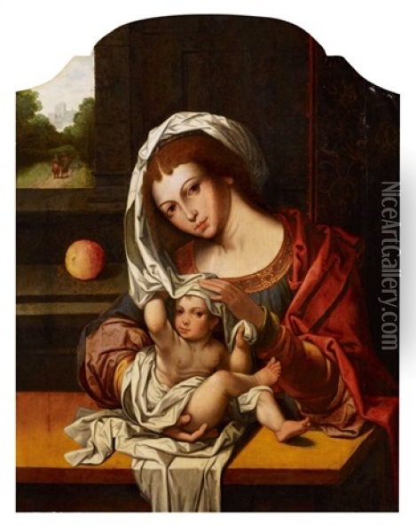 Madonna Mit Kind Oil Painting - Jan Gossaert