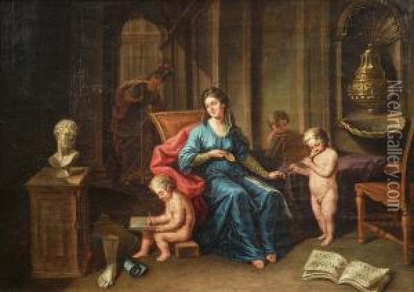 (1708-1776) Oil Painting - Balthasar Beschey