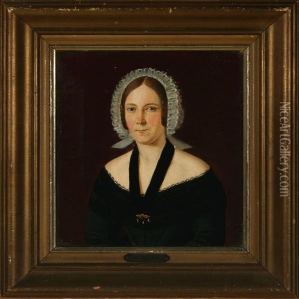 Portrait Of Mrs.
Lind Oil Painting - Frederik Grandjean