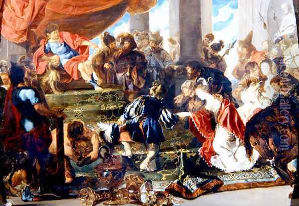 The Continence of Scipio Oil Painting - Simon de Vos
