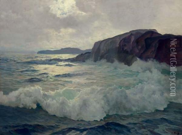 The Sea Oil Painting - Frederick Judd Waugh