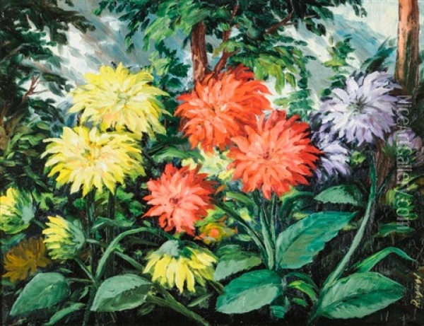 Daliak Oil Painting - Laszlo Rozgonyi