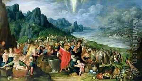 The Israelites on the Bank of the Red Sea Oil Painting - Frans the younger Francken