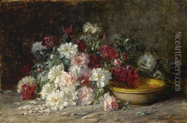 Bouquet Of Peonies Oil Painting - Abbott Fuller Graves