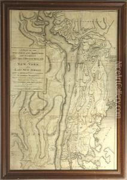 A Plan Of The Operations Of The King's Army Under The Command Of General Sr. William Howe, K.b. In New York And East New Jersey, Against The American Forces Commanded By General Washington, From The 12th Of October To The 28th Of November 1776. Wherei Oil Painting - Charles Steedman