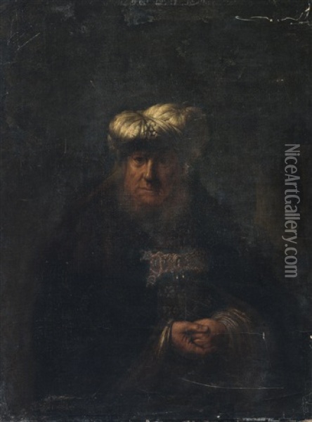 Konig Uzziah Oil Painting -  Rembrandt van Rijn