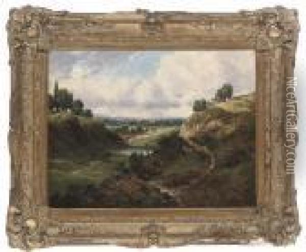 The Salt Mines, Hampstead Oil Painting - John Constable