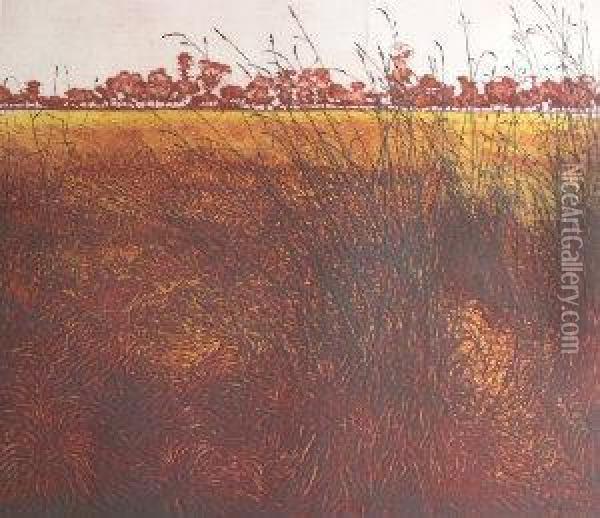 Heath Grass Oil Painting - Colin H. Greenwood