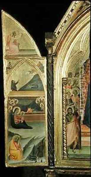 Triumph of Virgin and Child with Saints Oil Painting - Bernardo Daddi
