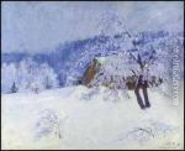 Winter Scene Oil Painting - Maurice Galbraith Cullen