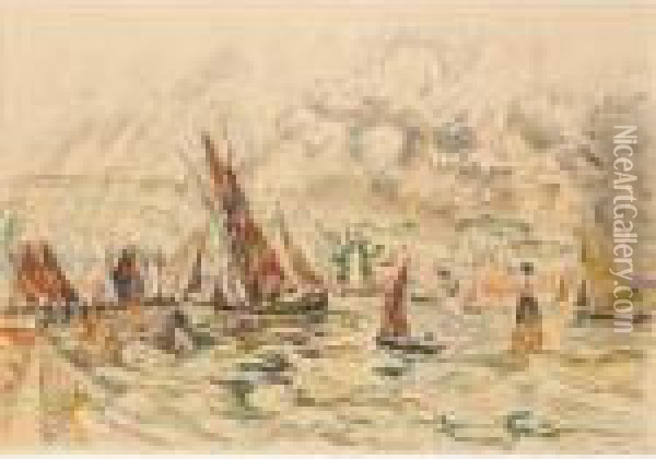 Concarneau Juin 1929 Oil Painting - Paul Signac