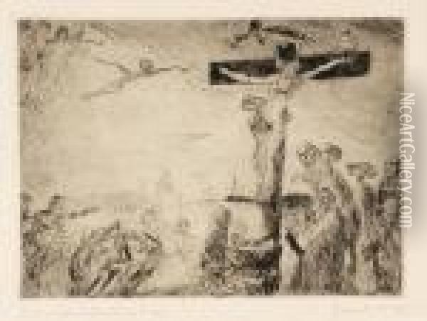 Le Christtourmente Par Les Demons Oil Painting - James Ensor