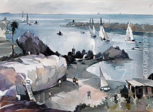 Corona Del Mar Oil Painting - George James