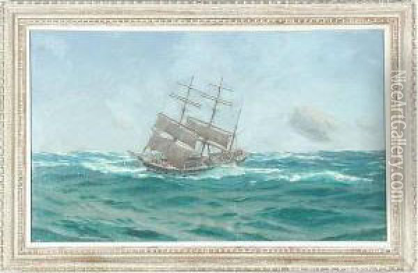 Sommerscales Ship Painting Oil Painting - Thomas Jacques Somerscales