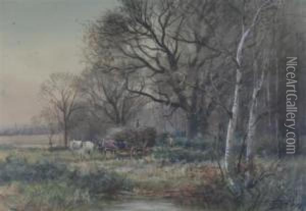 Barcombe Sussex Oil Painting - Henry Charles Fox