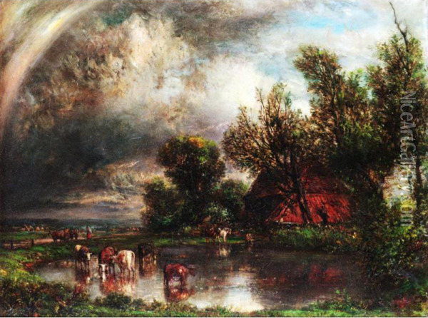 The Rainbow Oil Painting - Henry Mark Anthony
