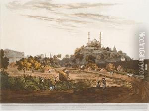 A View At Lucknow Oil Painting - Henry Salt