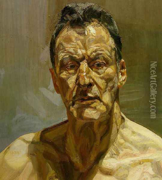 Reflection Oil Painting - Lucian Freud