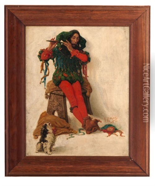 Jester Oil Painting - Franklin Whiting Rogers