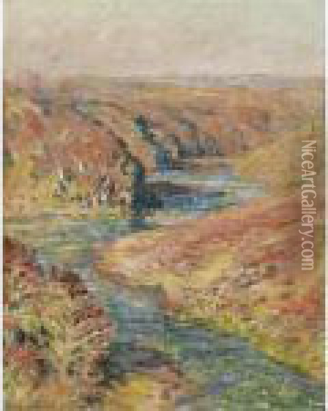 La Vallee De La Creuse A Fresselines Oil Painting - Claude Oscar Monet