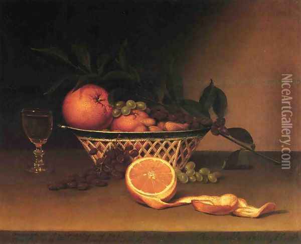 Still Life with Oranges Oil Painting - Raphaelle Peale
