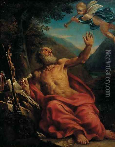 Saint Jerome in the Wilderness Oil Painting - Sebastiano Conca