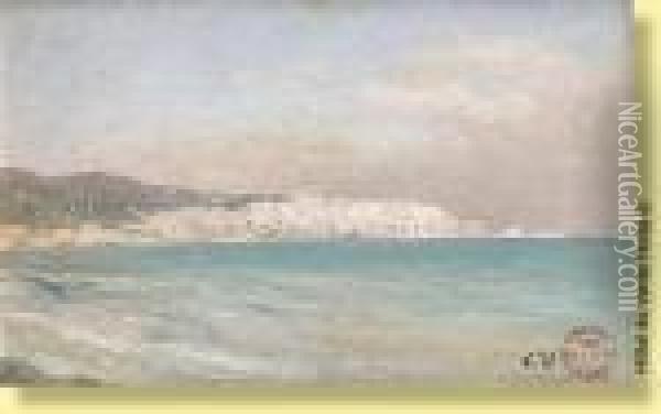 Vue Presumee De La Baie D'alger Oil Painting - Camille Wauters