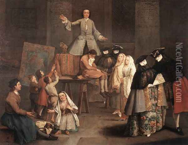 The Tooth Puller Oil Painting - Pietro Longhi