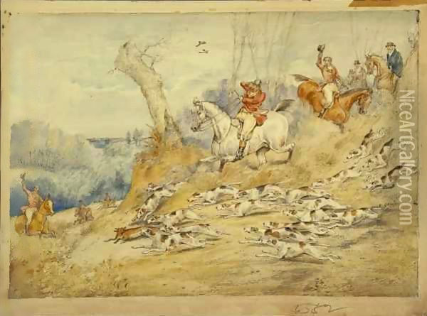 Hunting Scenes The Kill Oil Painting - Henry Thomas Alken
