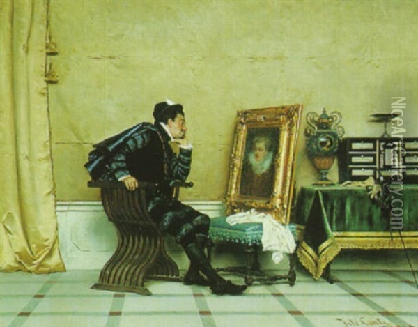 The Connoisseur Oil Painting - Tito Conti