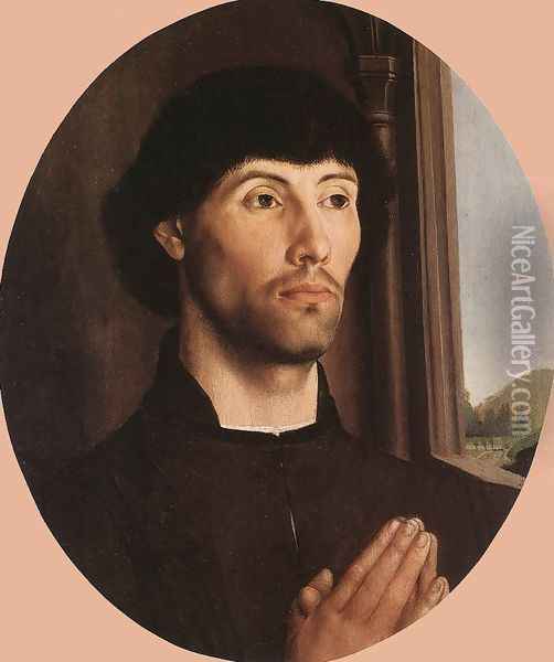 Portrait of a Man c. 1475 Oil Painting - Hugo Van Der Goes