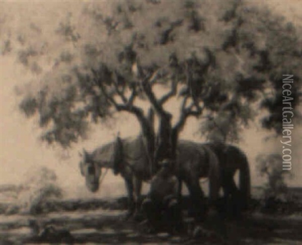 A Rest In The Shade Oil Painting - Alphonse Palumbo