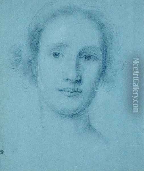 Head of a Girl Oil Painting - Allan Ramsay