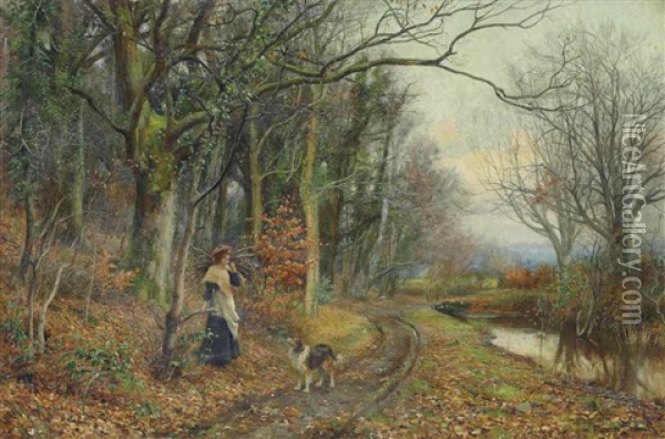 Wood Gatherer Oil Painting - Florence Fitzgerald