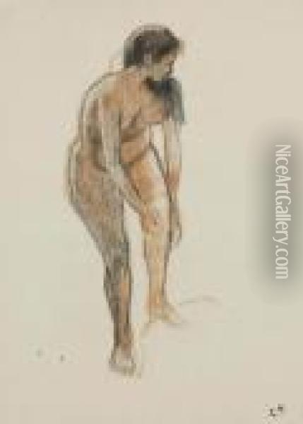 Baigneuse Oil Painting - Camille Pissarro