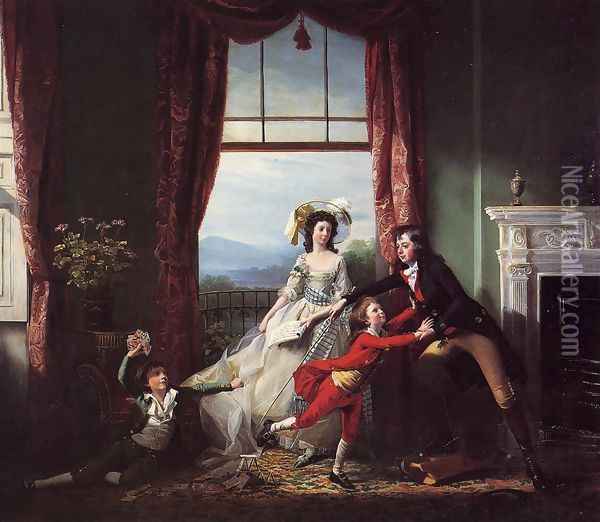 The Stillwell Family Oil Painting - John Singleton Copley
